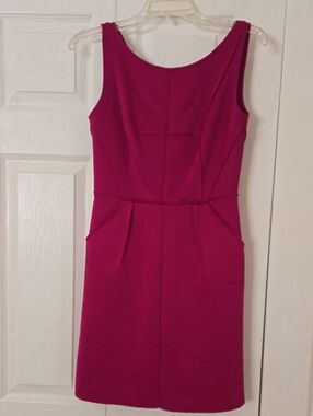 NWOT MILLY Size 2 Fuchsia Sleeveless Sheath Mini Dress